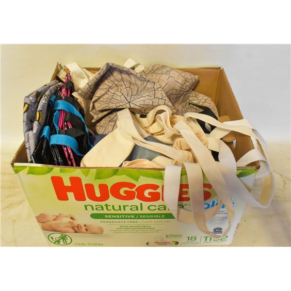 LOT OF NEW CANVAS BAGS