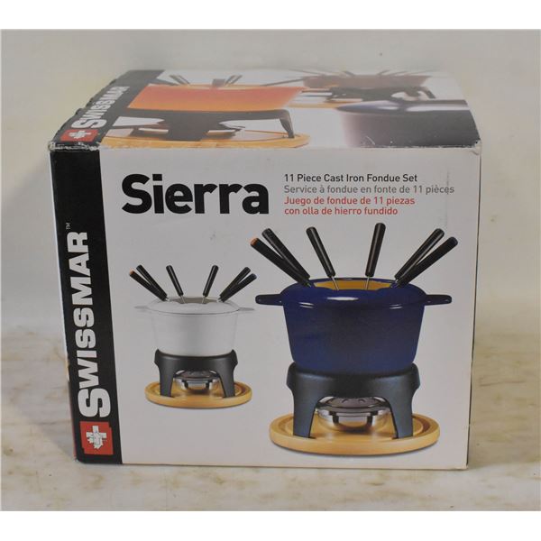 SWISSMAR 11 CAST IRON FONDUE SET
