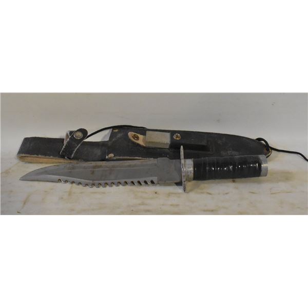 14" SURVIVAL KNIFE/SHEATH/SHARPENING