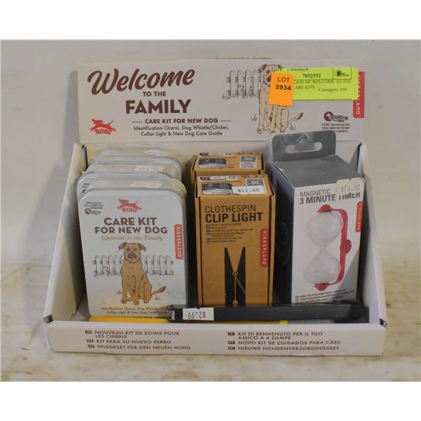 VENDER CASE OF WELCOME TO THE FAMILY CARE KITS