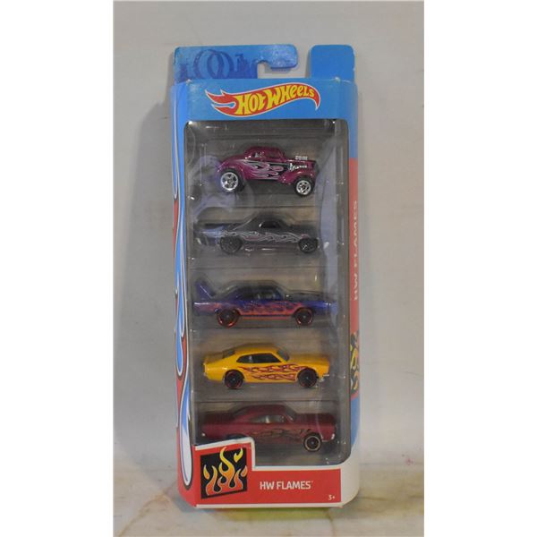 SEALED HOTWHEELS HW FLAMES 5 PACK