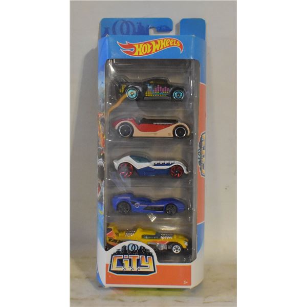 SEALED HOTWHEELS CITY 5 PACK