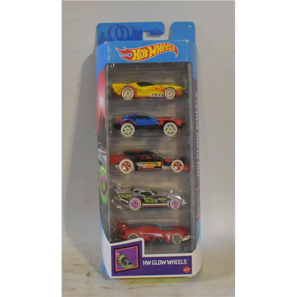 SEALED HOTWHEELS HW GLOW WHEELS 5 PACK