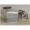 Image 1 : 15 BOWLS SOLD WITH GLASS CANISTER & KETTLE