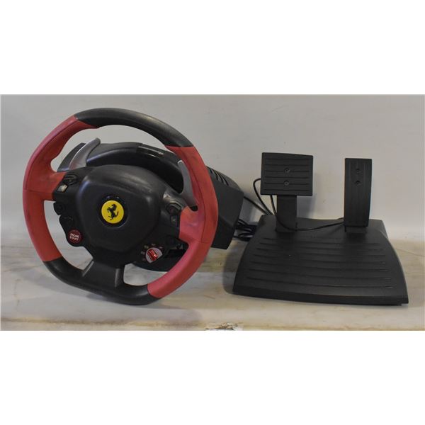 THRUSTMASTER FERRARI 458 SPIDER RACING WHEEL &