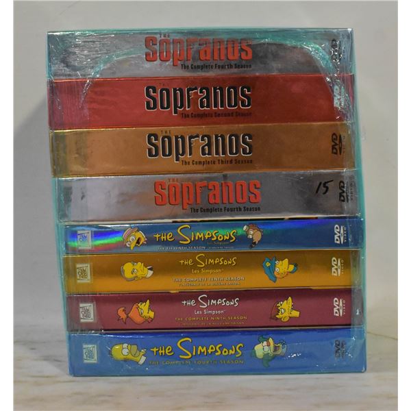 THE SOPRANOS AND THE SIMPSONS DVD BOX SETS