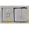 Image 1 : 2 QUILTED FEATHER BED PROTECTOR DOUBLE