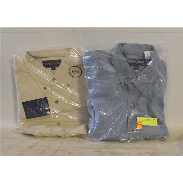 NEW MEN'S SHIRTS 1DENIM 1TAN SIZE M