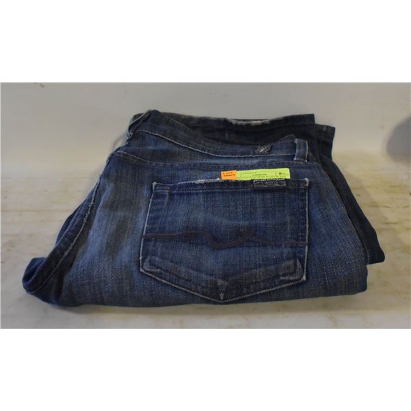 WOMEN'S 7 FOR MAN KIND JEANS SIZE 30