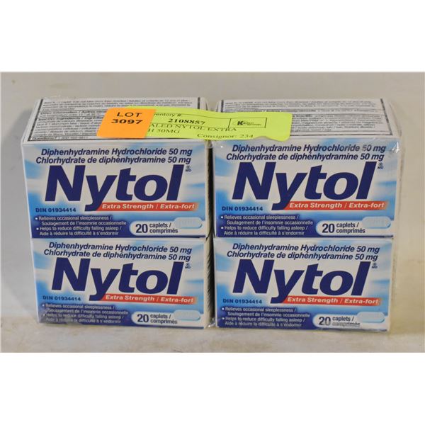 NEW 4 SEALED NYTOL EXTRA STRENGTH 50MG