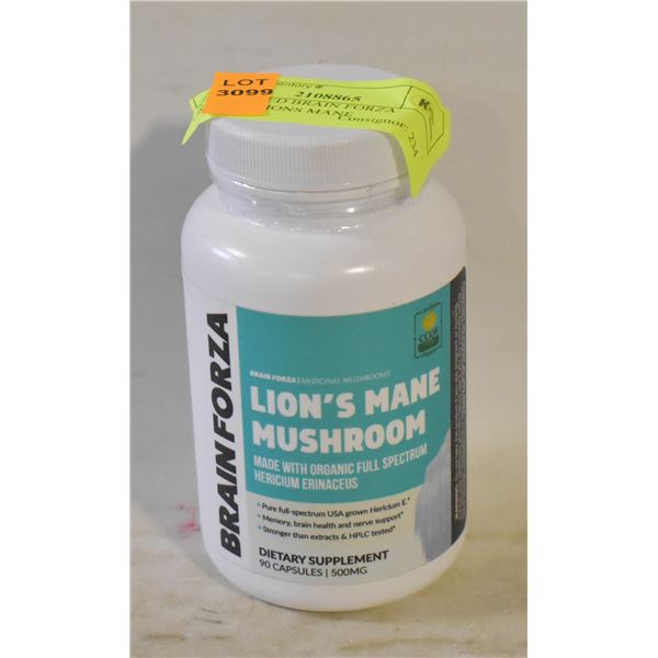 NEW SEALED BRAIN FORZA ORGANIC LIONS MANE