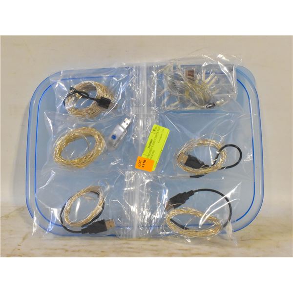 6 PCS "TESTED" FAIRY LIGHTS PLUG IN ASSORTED