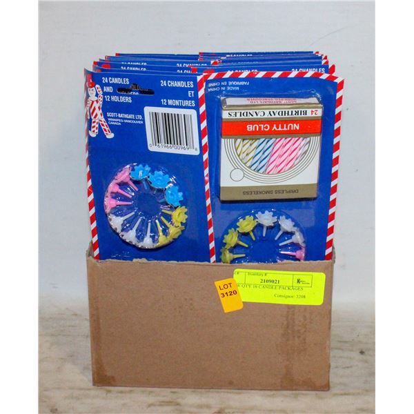 NEW QTY 16 CANDLE PACKAGES