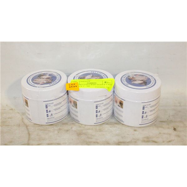 NEW 3 PET EYES WIPE DOGS & CATS 100 PCS X 3 = 300