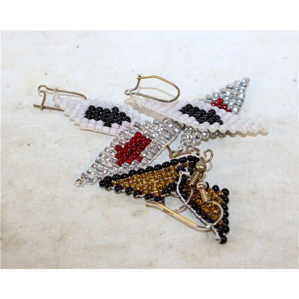 ASSORTED BEADED EARRINGS