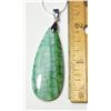 Image 1 : 20)  ELONGATED PEAR SHAPED GREEN DRAGON'S