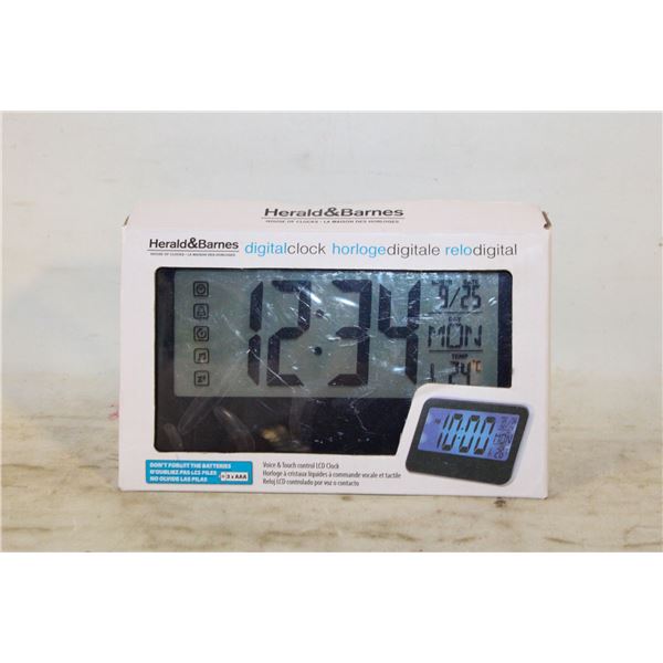NEW HERALD AND BARNES DIGITAL CLOCK