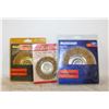 Image 1 : 3 BRASS  COATED CARBON WIRE WHEEL