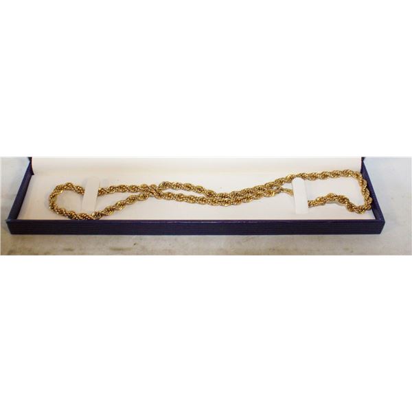 ESTATE ROPE NECKLACE HALLMARKED