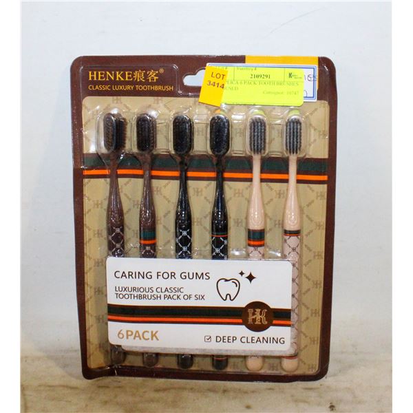 REPLICA 6 PACK TOOTH BRUSHES UNUSED