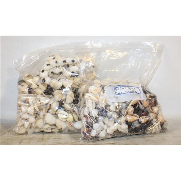 2 BAGS OF SEA SHELL NECKALCES