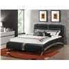 Image 1 : BRAND NEW KING BED - BLACK / STERLING LEATHERETTE