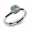 Image 1 : SIZE 7.25 2CT ICE WHITE ROUND MOISSANITE RING 925S
