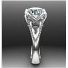 Image 3 : SZ 7 5.57 CT ROUND MOISSANITE RING 925S