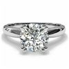 Image 1 : SZ 7 2.17 CT ICE WHITE ROUND MOISSANITE RING 925S