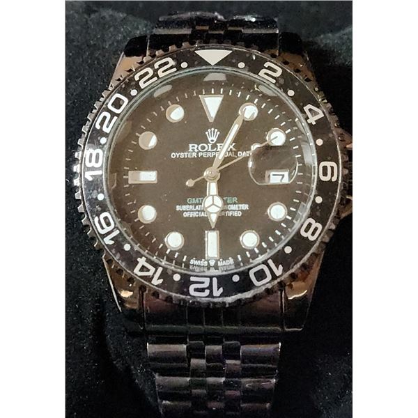 NEW REPLICA ROLEX "GMT MASTER" QUARTZ WATCH