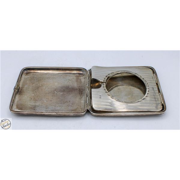 220G FORGEIN HALLMARKED SILVER CLOCK CASE