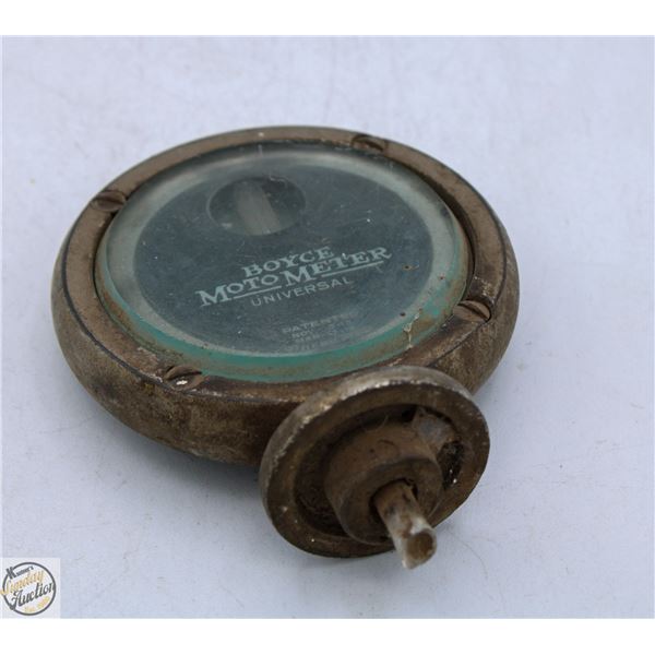 1920S BOYCE MOTO METER RADIATOR CAP GUAGE