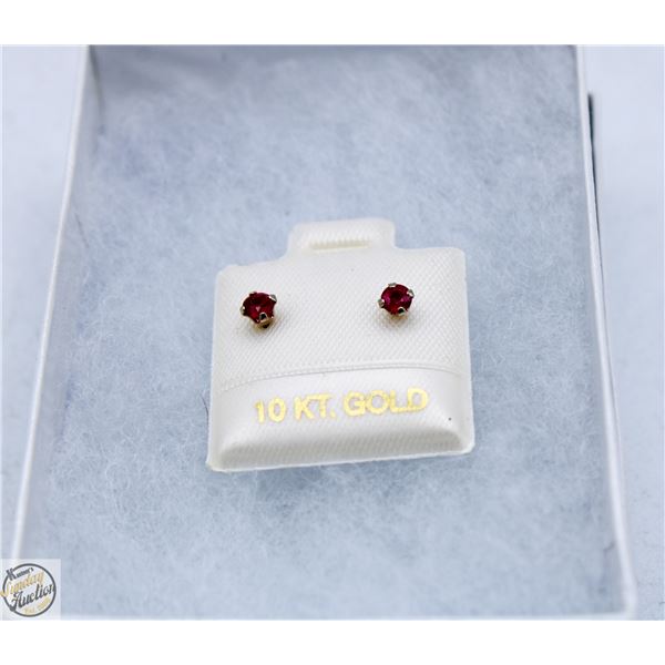 10K GOLD 0.134G GENUINE RUBY