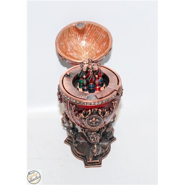 VINTAGE EASTER IMPERIAL EGG LIONS FABERGE TRADITIO