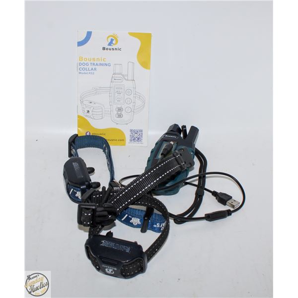 QTY 2 BOUSNIC DOG TRAINING COLLARS