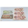 Image 1 : 3 CANADIAN 1986 $2 BILLS + 1 CANADIAN 1954 $1 BILL