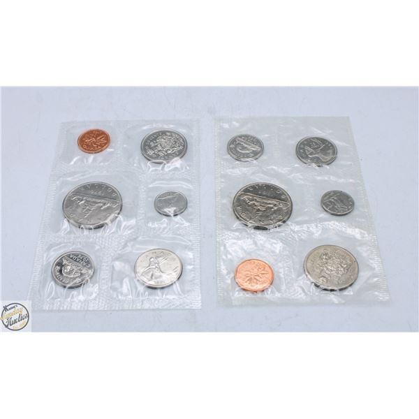 RCM SEALED CANADIAN 6 COIN SETS 1968 & 1976