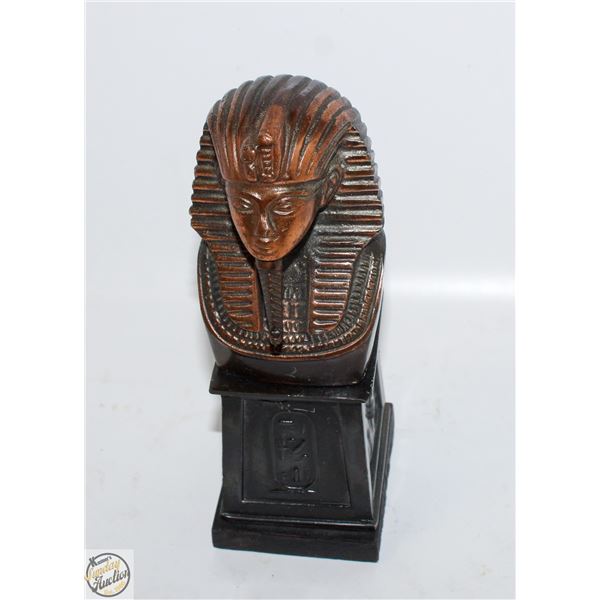 COPPER EGYPTION KING TUTANKAMUN FIGURINE