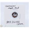 Image 1 : #3269-CANADIAN .999 FINE SILVER 1 GRAM WITH