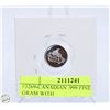 Image 2 : #3269-CANADIAN .999 FINE SILVER 1 GRAM WITH