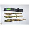 Image 1 : SET OF 3 PERFECT POINT THROWING KNIVES IN CAMO