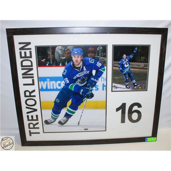 SIGNED TREVOR LINDEN HOCKEY COLLECTIBLE W/ COA