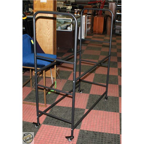 NEW ASSEMBLED LIGHT DUTY TIRE RACK ON CASTORS