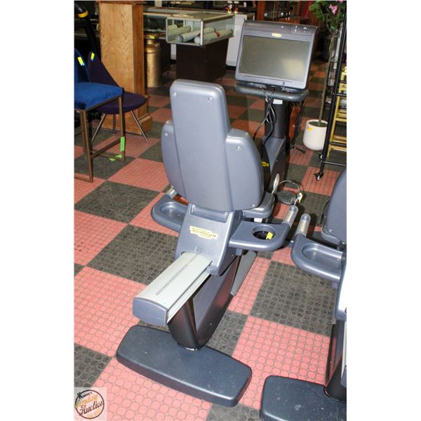 TECHNOGYM RECUMBENT RECLINE EXERCISE BIKE WITH