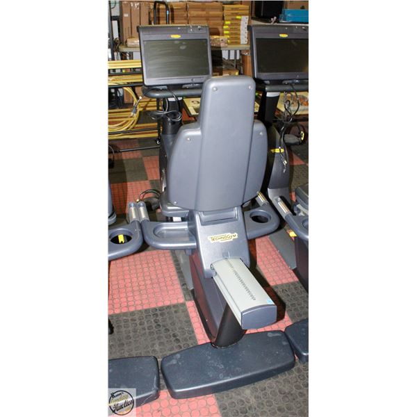 TECHNOGYM RECUMBENT RECLINE EXERCISE BIKE WITH