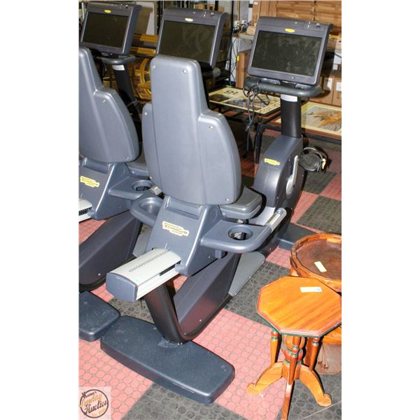 TECHNOGYM RECUMBENT RECLINE EXERCISE BIKE WITH