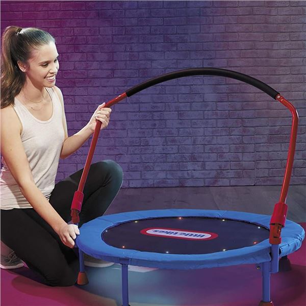 NEW ASSEMBLED LITTLE TIKES TRAMOPLINE W/HAND BAR