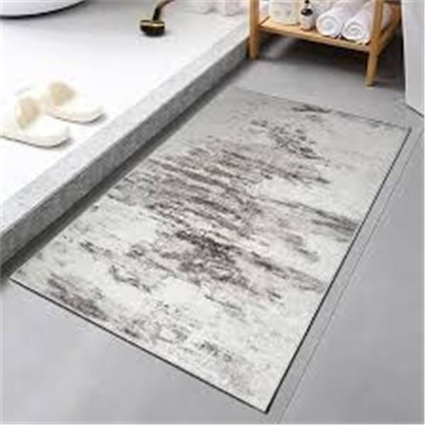 NEW SAFUNION AREA RUG 6.5 X 9.8' ABSTRACT GREY