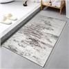 Image 1 : NEW SAFUNION AREA RUG 6.5 X 9.8' ABSTRACT GREY