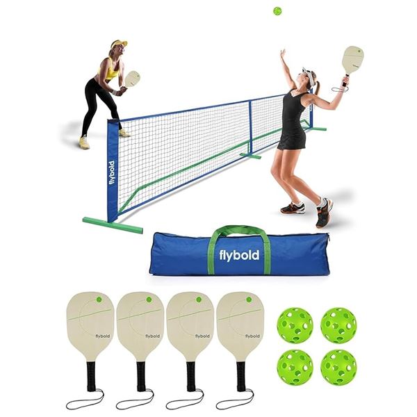 BRAND NEW PICKLEBALL NET WITH PADDLE SET